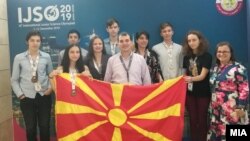Македонскиот тим на Олимпијада за природни науки во Доха, Катар 2019