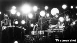 Гурт «Пінк Флойд» у 1971 годзе. Кадр з фільму «Pink Floyd: Live at Pompeii».