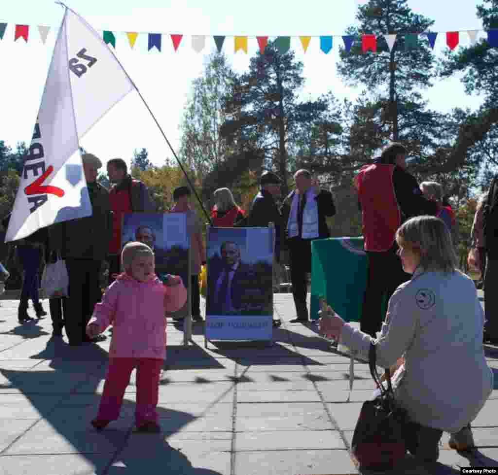 Рамуальда Пашлянкова, Менск - Някляеў на пікеце ў Барысаве.