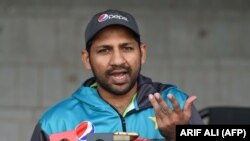 Пакистандын крикет командасынын капитаны Сарфраз Ахмед. 26-декабрь, 2017-жыл. 
