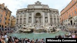 Образок Рима: фонтан Треві, ілюстраційне фото