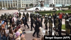 Proteste pașnice la Minsk, 27 august 2020