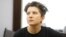 Activist Viktoria Biran in court in Minsk on July 16