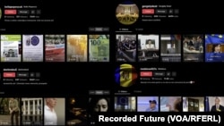 Colaj din materiale ale campaniilor rusești de influență online înainte de alegerile parlamentare moldovene, realizat de compania de threat intelligence Recorded Future