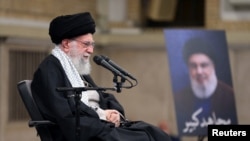 Lideri suprem i Iranit, Ajatollah Ali Khamenei. Fotografi nga arkivi. 