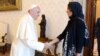 Mehriban Əliyeva Roma Papası Fransis ilə görüşüb [Foto]