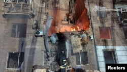 Urmările atacului rusesc asuprea orașului Krivoi Rog.