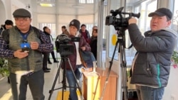 Journalists in Kazakhstan face growing legal and online restrictions, press freedom groups say. (file photo)