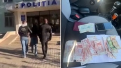 Raid al poliției legat de presupusa cumpărare de voturi, la Ungheni, în 2024 (colaj din imagini de la Poliția R. Moldova)
