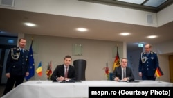 Miniștrii Apărării din România și Germania, Radu Miruță și Boris Pistorius, semnează la Berlin, pe 28 ianuarie, Declarația Comună de Intenție în domeniul materialelor de apărare.