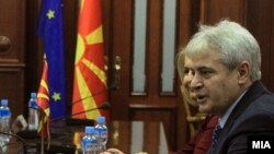 Лидерот на Демократската унија за интеграција Али Ахмети