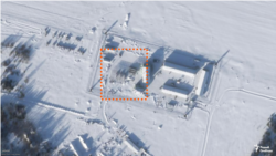 A Planet Labs satellite image captured on February 9 shows a possible Oreshnik missile deployment site at a former military airfield in Belarus.
