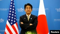Fostul premier al Japoniei, Shinzo Abe, la un summit al G20, în 2013.