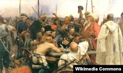 Картина українського художника Іллі Рєпіна «Запорожці» (1880–1891). За легендою, описаною в художніх творах, січовим писарем у центрі картини був Юрій Кульчицький