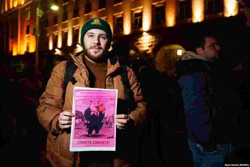 Alexander Karatov was one of the protesters on the streets in Sofia on December 1. He told RFE/RL's Bulgarian Service, "I notice how, as a worker, I am already being stolen from, regularly. And they want to steal more." The protest is the first he has attended. "I had to speak up, I had to come out, I felt obligated," he said.