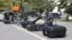 Echipamente militare achiziționate de Ministerul Apărării dintr-un ajutor european și expuse la Chișinău pe 7 mai 2026