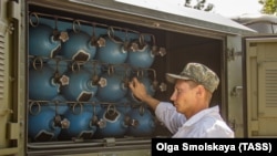 Кислородные баллоны в госпитале после аварии