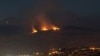 Armenia - A wildfire continues to rage nea Byurakan, 5Sep2017.