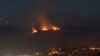 Armenia - A wildfire continues to rage nea Byurakan, 5Sep2017.