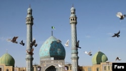 Jamkaran Mosque near Qom, a region that is regarded by most as the geographical power base of Iran's clerical establishment.