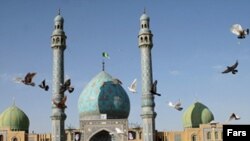 Jamkaran Mosque near Qom, a region that is regarded by most as the geographical power base of Iran's clerical establishment.