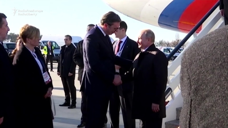 Putin Arrives In Serbia For One-Day Visit