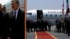 ფოტოკოლაჟი: მიხეილ ყაველაშვილის დახვედრის ცერემონია ირანის აეროპორტში