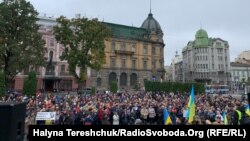 Акцію «Ні капітуляції» у центрі Львова, 6 жовтня 2019 року