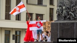 Акция протеста в Минске, 15 августа 2020 года