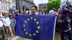 Londonda "Brexit"ə qarşı etiraz aksiyası keçirilib