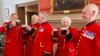 The Chelsea Pensioners -- a club of retired British Army soldiers -- toast the birth of a baby boy born to Britain&#39;s Prince William and Catherine, the duchess of Cambridge. The couple&#39;s first son was born on July 22 in a central London hospital.