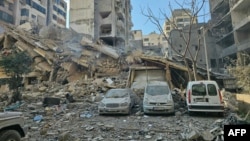 Լիբանան - Իսրայելի օդային հարվածի հետևանքները Բեյրութի հարավային Բուրջ ալ-Բարաջնե արվարձանում, 7-ը մարտի, 2026թ.