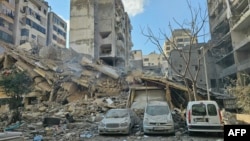 ბეირუთის სამხრეთი ნაწილი ისრაელის საჰაერო დარტყმის შემდეგ, 2026 წლის 7 მარტი