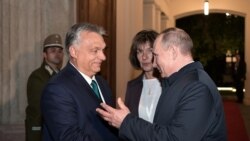 Viktor Orban (soldan) ve Vladimir Putin (sağdan), Budapeşt, 2019 senesi