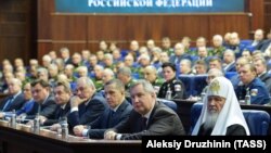 Patrijarh Kiril na sastanku odbora Ministarstva odbrane Rusije