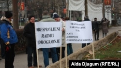 Protest radnika Hidrogradnje