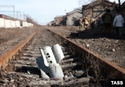 The latest truce came after a battle for control of Debaltseve, which sits on a key railway junction in eastern Ukraine (file photo)