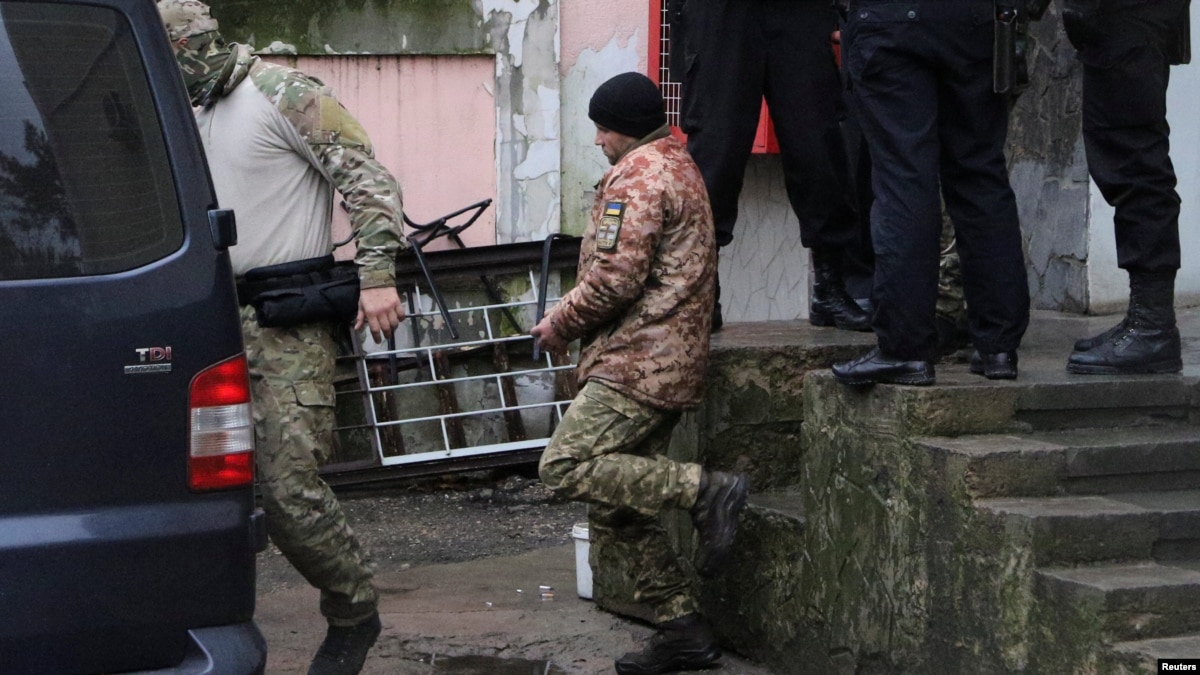 Russian Court Jails Captured Ukrainian Sailors For Two Months