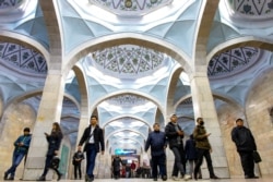 Inside the Tashkent metro