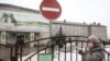 Belarus — Parents near school №2 in Stoŭpcy (Stolbcy) after a pupil killed two people with a knife, 11feb2018