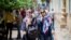 Iranian women walking in Ferdowsi street in Tehran, Iran, July 6, 2019. 