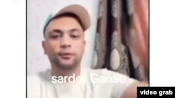 TikTok ва YouTube платформаларида Sardor gangster тахаллуси билан танилган Сардор Сафарбоев (видеодан скриншот)