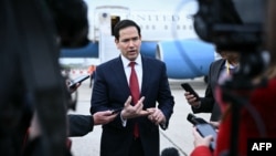 Speaking before departing on March 27, Rubio also said the United States can achieve its goals in Iran without ground troops, and that Iran may seek to set up a toll system for passage through the Strait of Hormuz, which he said would not be acceptable.