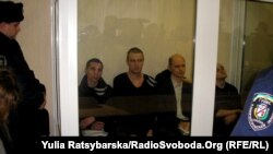 Обвинувачені в терактах, архівне фото з засідання суду у Дніпропетровську 27 листопада 2012 року