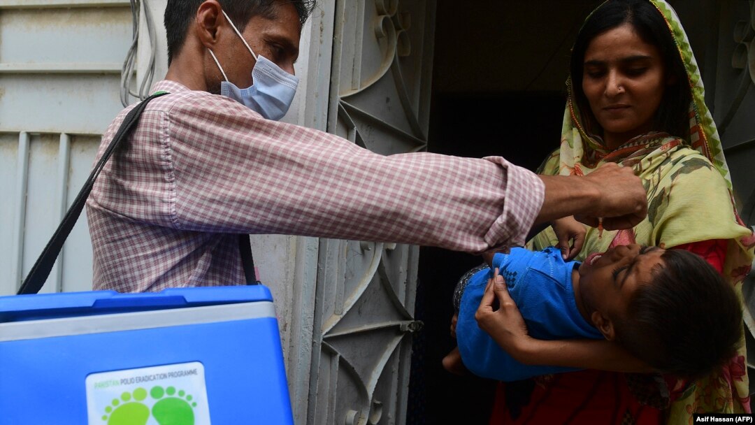 The latest polio immunization campaign is being carried out in 156 districts across Pakistan and aims to vaccinate more than 40 million children.