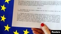 Pamje e Artikullit 50 të Marrëveshjes së Lisbonës