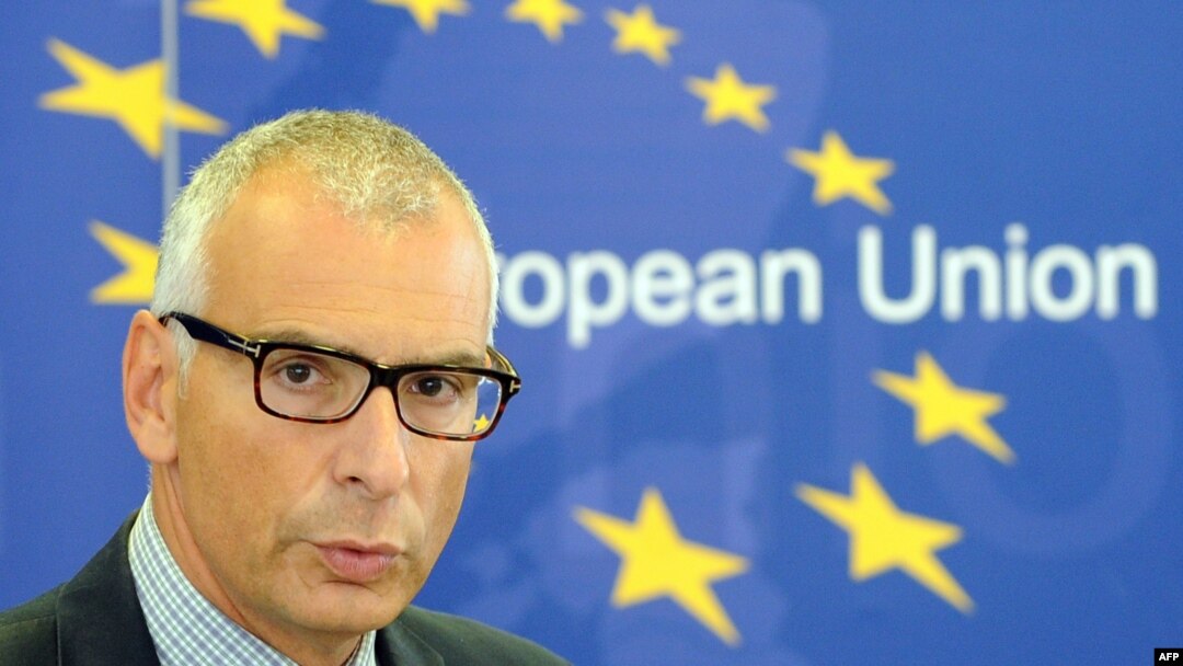 Stefano Sannino, secretary-general of the European Union’s European External Action Service, told reporters in Tokyo that Putin had "moved from a concept of special operation to a concept now of a war against NATO and the West." (file photo)