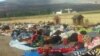 Yazidi refugees on the border between Bulgaria and Turkey on July 1, 2015. 