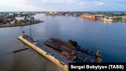 Причал для атомных подводных лодок в Северодвинске (Россия)