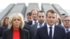 French President Emmanuel Macron, First Lady Brigitte Macron visit a monument in Yerevan commemorating the mass killings of Armenians in World War II. (file photo)